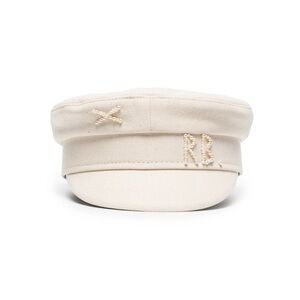 Elegant Cream Women's Hat with Embroidery